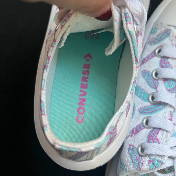 Converse Blue Purple CTAS Ox Move Platform Feathers Sneakers Size 1 - Picture 13 of 15